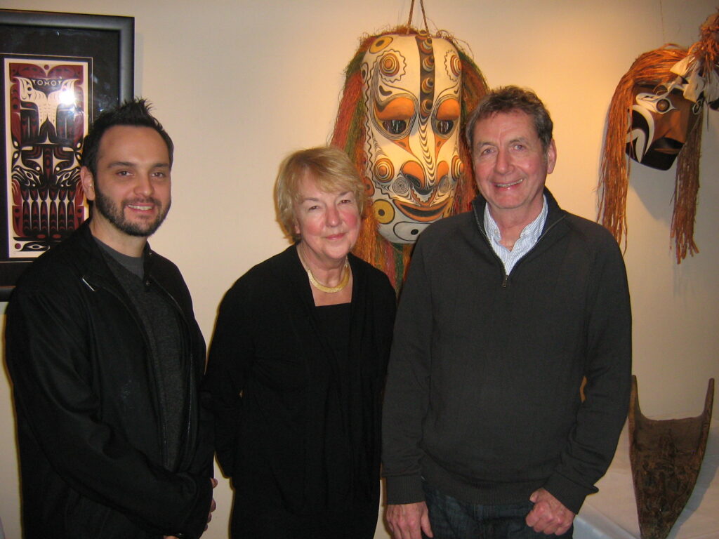 Jan 2010 Indigenous artist John Marsdon, director Peter Campbell, producer Hilary Pryor presenting The Whale And The Crocodile
