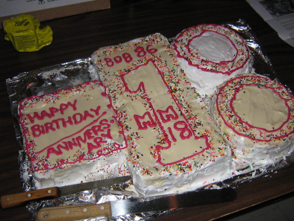 2011 Another Anniversary (and birthday) cake.