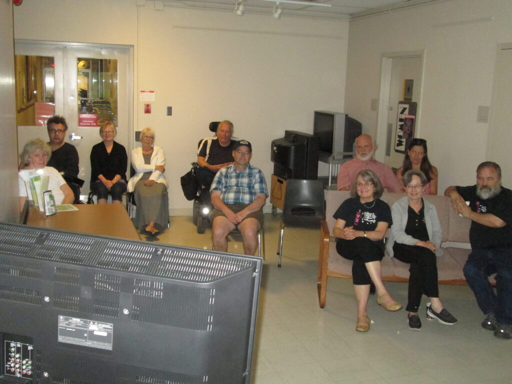 May 2017 We always had a video feed in the lobby for concessioneers to watch the show, for overflow audience, for folks who liked the casual atmosphere and also to accommodate folks who weren’t comfortable inside.