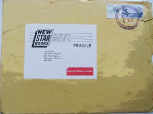 battered brown envelope from New Star to Weitz
