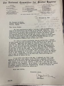 Typewritten letter dated February 14, 1918 from Beers to Hincks