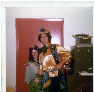 woman and man in costume